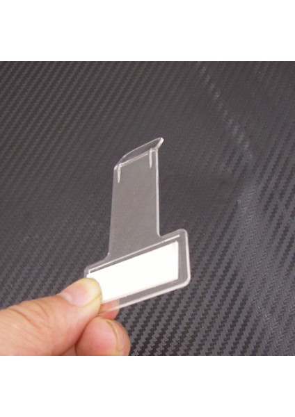 5 Adet Şeffaf Otopark Bilet Tutucu Klip Plastik Zamanlama Bilet Tutucu Araç Ön Camı Ön Cam Bilet Tutucu Yapışkan Bant ile (Yurt Dışından) fırsatları