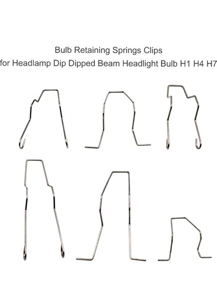 Far Için Ampul Tespit Yayları Klipsleri Kısa Far Far Ampulü H1 H4 H7 (Yurt Dışından) modelleri