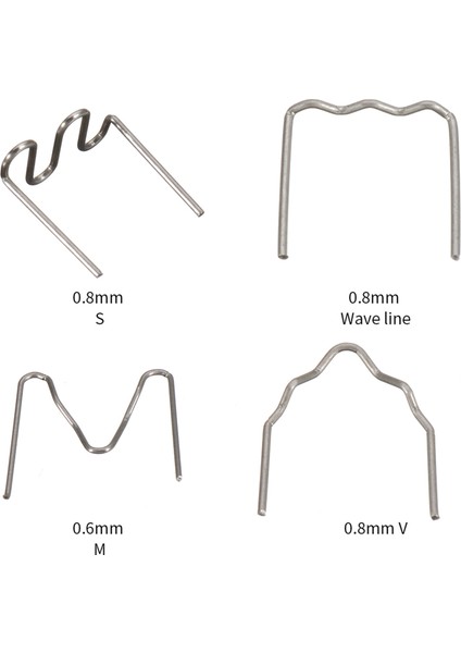 Evrensel 400 Adet/takım Precut 0.6mm-0.8mm Sıcak Dalga Düz Zımba Plastik Zımba Tamir Kaynakçı Tamir Aracı (Yurt Dışından) fiyatları
