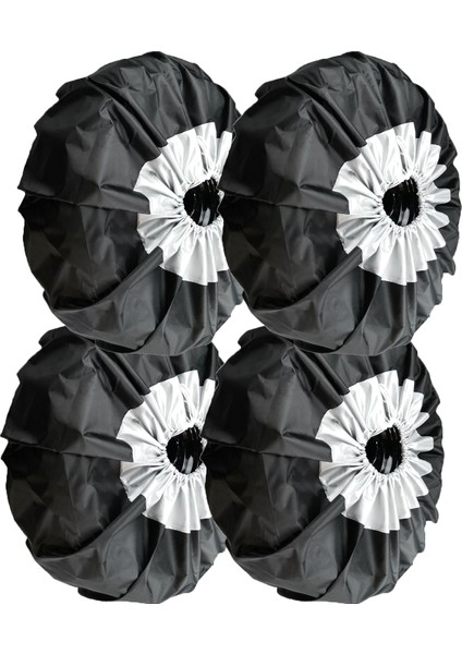 4 Parça Lastik Kılıfları Yedek Lastik Kılıfı Seti Su Geçirmez Oxford Lastik Uv Güneş Koruyucular Araba Tekerleği Aksesuarları Evrensel Rv, Karavan, Römork, Kamyon Için 80 cm * 47 cm (Yurt Dışından)