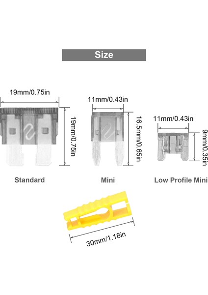 306 Adet Sigortalar Çeşitler Kiti Plug-In Blade Sigorta 2 Devre Test Cihazı ile Saklama Kutusu Araba Kamyon Suv Rv Deniz Tekne 2A 5A 7.5A 10A 15A 20A 25A 30A 35A (Yurt Dışından) fırsatları