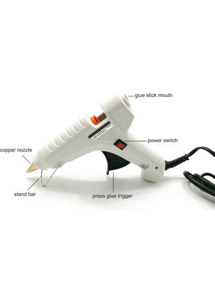 Araba Evrensel Sıcak Tutkal Tabancası 40W 12V 47IN Uzun Kablo ile Çakmak Fişi Beyaz (Yurt Dışından) modelleri