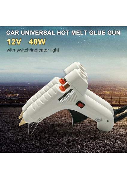 Araba Evrensel Sıcak Tutkal Tabancası 40W 12V 47IN Uzun Kablo ile Çakmak Fişi Beyaz (Yurt Dışından) fırsatları