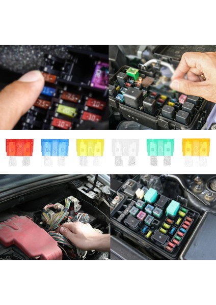 200 Adet Sigortalar Çeşitler Kiti Plug-In Blade Sigorta Saklama Kutusu ile Araba Kamyon Suv Rv Deniz Tekne 5A 10A 15A 20A 25A 30A (Yurt Dışından) indirimleri