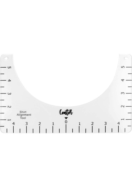 T-Shirt Hizalama Cetvel Zanaat Cetvel Akrilik T-Shirt Ölçme Aracı Moda Merkezi Tasarımı Yapmak Için Şeffaf 10*6in (Yurt Dışından)