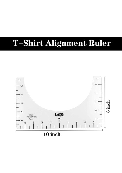 T-Shirt Hizalama Cetvel Zanaat Cetvel Akrilik T-Shirt Ölçme Aracı Moda Merkezi Tasarımı Yapmak Için Şeffaf 10*6in (Yurt Dışından) fiyatları