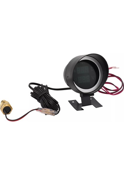 2 In 1 LED Dijital Araç Kamyon Su Sıcaklığı Göstergesi Sıcaklık Sensörü Temperatura Moto + Voltmetre Volt Gerilim Ölçer 12 V/24 V (Yurt Dışından) fiyatları