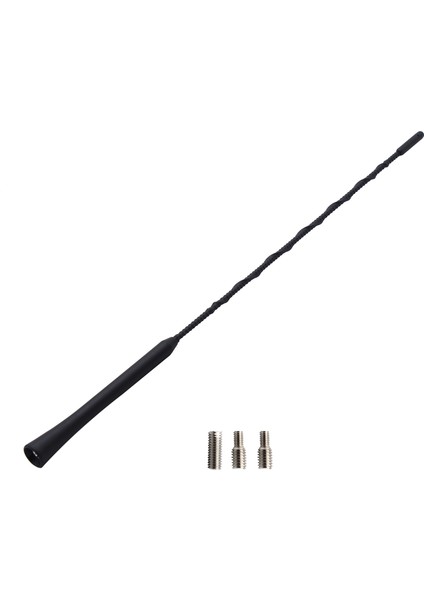 Universal Araç Radyosu Esnek Anti Gürültü Arı Sokması Anteni Vidalı 41 cm 16'' (Yurt Dışından)