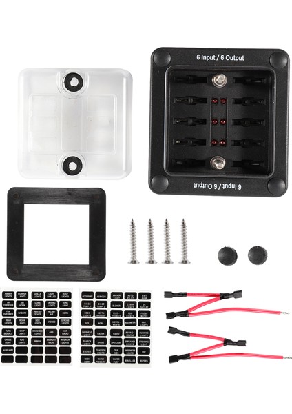 Uyarı LED Göstergesi ile 6 Yollu Sigorta Bloğu Ato/atc Blade Sigortalar Araba Kamyon Tekne Için 6 Giriş/çıkış Su Geçirmez (Yurt Dışından)