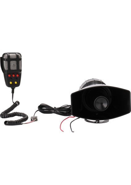 Ton Ses Araba Acil Siren Araba Siren Korna Mikrofon Pa Hoparlör Sistemi Acil Durum Amplifikatörü Hooter 12 V 80 W 200DB (Yurt Dışından)