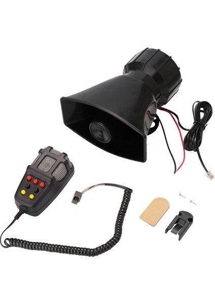 Ton Ses Araba Acil Siren Araba Siren Korna Mikrofon Pa Hoparlör Sistemi Acil Durum Amplifikatörü Hooter 12 V 80 W 200DB (Yurt Dışından) fiyatları