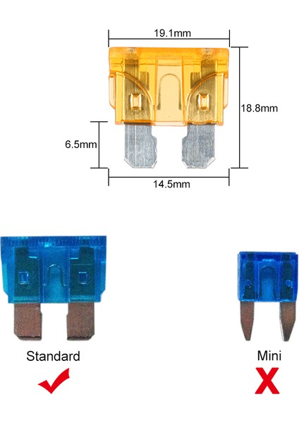 8 Yollu Bıçak Sigorta Kutu Tutucu Sigorta Blokları LED Göstergesi ile 10 Adet Sigortalar Araba Tekne Deniz Karavan Kamyon Için 10 Adet Konnektör Terminalleri 12V 24V (Yurt Dışından)