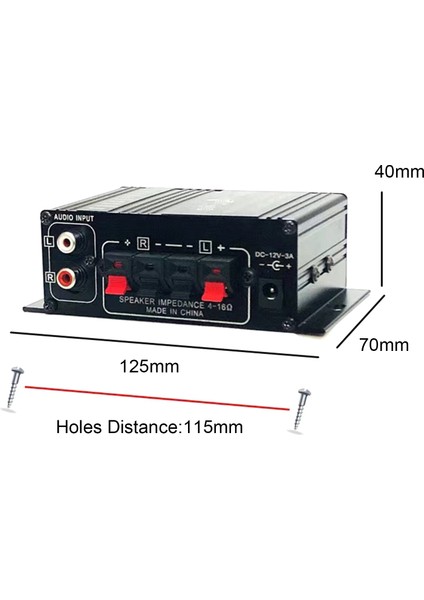 Mini Amplifikatör Hifi Araç Stereo Müzik Alıcısı Fm Mp3 Güç Amplifikatörü (Yurt Dışından) indirimleri