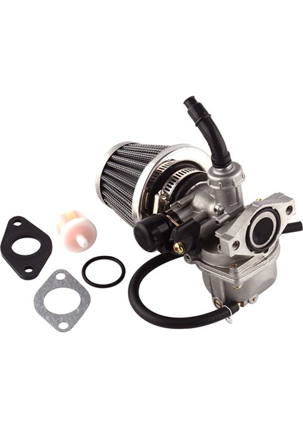 50CC-125CC Dirt Bike Atv Scooter Moped Için Hava Filtreli Yakıt Filtresi ile PZ19 Karbüratör (Yurt Dışından)