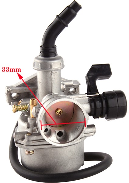 50CC-125CC Dirt Bike Atv Scooter Moped Için Hava Filtreli Yakıt Filtresi ile PZ19 Karbüratör (Yurt Dışından) indirimleri