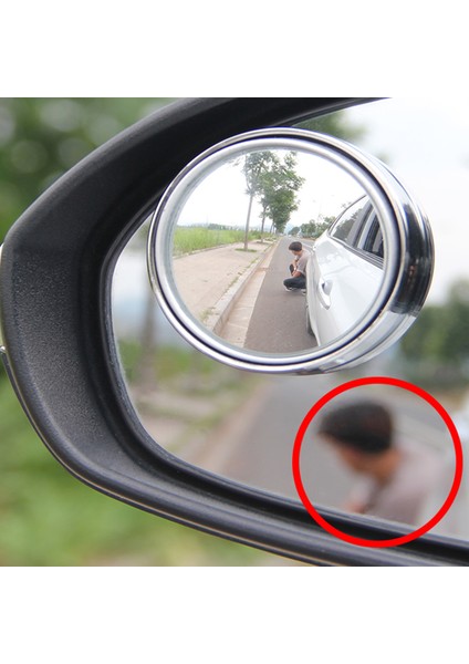 Kör Nokta Aynası, 2'' Yuvarlak Hd Cam Dışbükey Dikiz Aynası, 2'li Paket (Yurt Dışından) fiyatları