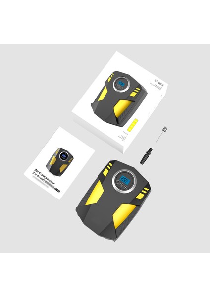 Taşınabilir Hava Kompresörü Lastik Şişirme, Araba Lastikleri, Bisikletler ve Diğer Şişme Ürünler Için LED Işıklı 12V Dc Araba Lastik Pompası (Yurt Dışından) modelleri