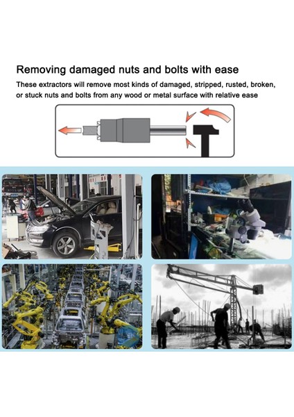 6 Adet Bijon Somunu Sökücü Kiti Kırık Somun Temizleme Aracı Seti Kırık Somun Cıvata Çıkarıcı Pas Hasarlı Sıkışmış Somun Cıvata Çıkarıcı (Yurt Dışından) modelleri