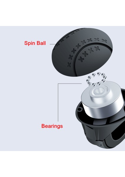 Direksiyon Güçlendiriciler Topu 360° Araba Araç Direksiyon Simidi Döner Topuzu Kaymaz Sürüş Yardımcısı Araba Suv Kamyon Traktör Için (Yurt Dışından) fırsatları