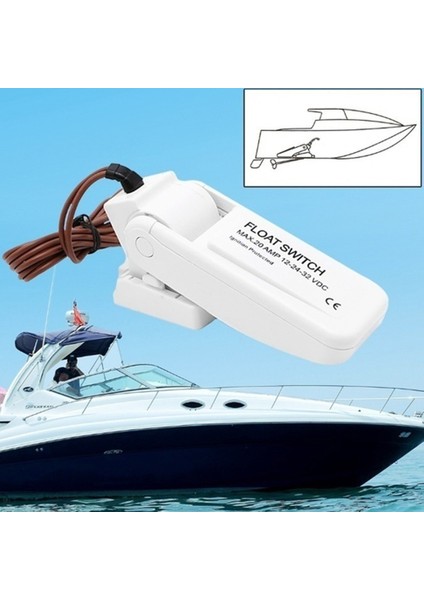 12 V 1100GPH Otomatik Tekne Sintine Pompası Şamandıra Anahtarı Sintine Anahtarları Elektrikli Su Pompası Için Akış Sensörü (Yurt Dışından) fiyatları