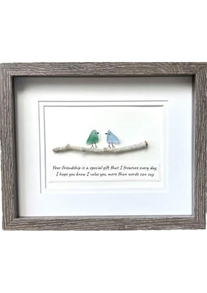 Deniz Cam Sanatı, Deniz Camı Kuşları, Deniz Camı Gökkuşağı Kuşları, Driftwood Duvar Dekoru, El Yapımı Deniz Camı Sanat Eserleri Doğum Günü Hediyesi (Yurt Dışından) fiyatları