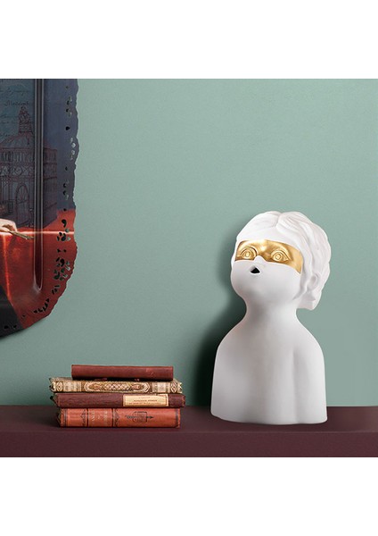 Portre Dekorasyon Sanat Odası Tv Dolabı Giriş Şarap Dolabı Kitaplık Ev Zanaat Süslemeleri, B (Yurt Dışından) indirimleri