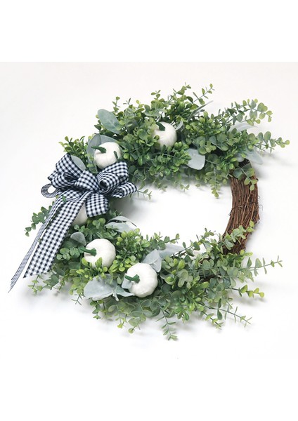 Yapay Okaliptüs Kabak Çelenk Ön Kapı Duvar Pencere Şömine Çiftlik Evi Ev Noel Cadılar Bayramı Dekorasyon (Yurt Dışından) fırsatları