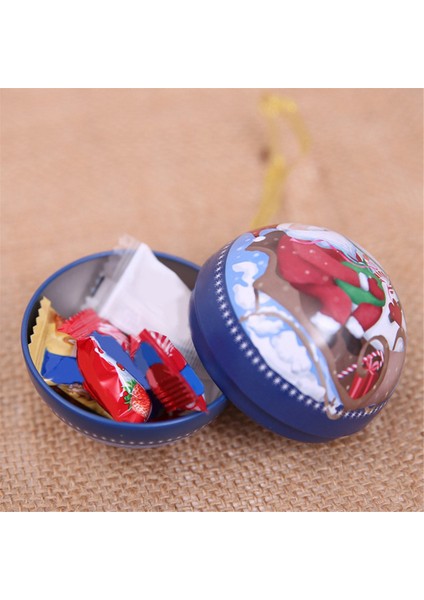 Şeker Topu Kolye Teneke Hediye Kutusu Biblo Takı Şeker Noel Şeker Kutusu Yılbaşı Dekoru Noel Ağacı Süsler (Yurt Dışından) fırsatları