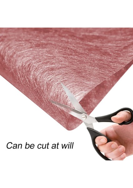Gül Altın Masa Koşucu Metalik Elyaf Dokunmamış Kumaş Düğün Parti Masa Dekorasyon Hediye Için Çiçek Sarma, 30 cm x 10 M (Yurt Dışından)