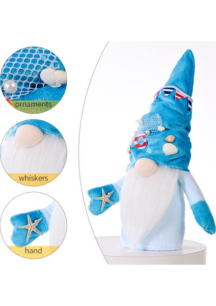 Okyanus Festivali Gnome Neyse Ki Okyanus Yüzü Olmayan Bebek Denizcilik Gnome Dekor Ev Süsleme Düğün Dekorasyon, B (Yurt Dışından) indirimleri