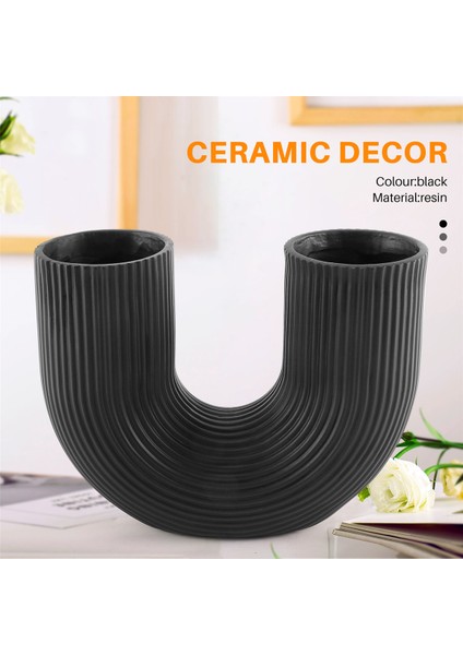 U Şekli Vazo Estetik Çiçek Vazo Modern Kurutulmuş Çiçekler Reçine Saksı Cachepot Çiçekler Ofis Ev Dekorasyon Için B (Yurt Dışından) fırsatları