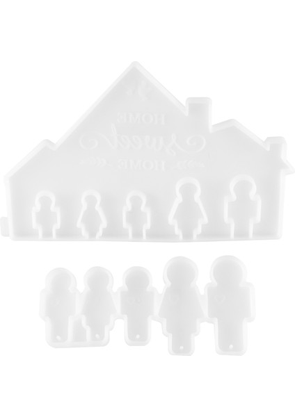 2 Adet Giriş Anahtar Askısı Epoksi Reçine Kalıp Dıy Kanca Kapı Duvar Asılı Raf Askı Kancası Depolama Rafı Silikon Kalıp (Yurt Dışından)