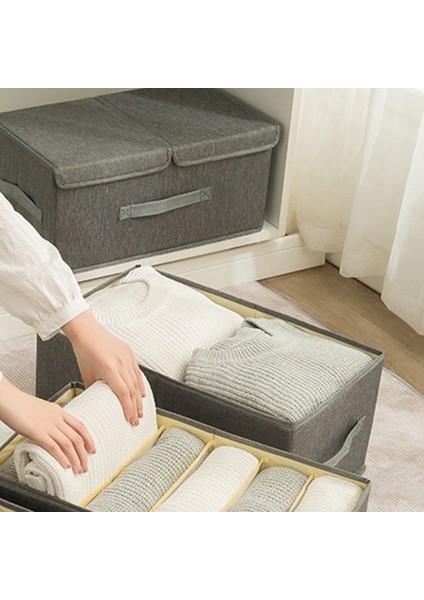 Giysi Saklama Kutusu Kumaş Kapaksız Çekmece Dolap Katlanır Pamuk Keten Bitirme Kutusu Yurdu Ev Saklama Kutusu (Yurt Dışından) modelleri