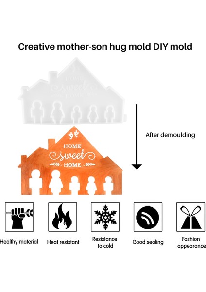 2 Adet Giriş Anahtar Askısı Epoksi Reçine Kalıp Dıy Kanca Kapı Duvar Asılı Raf Askı Kancası Depolama Rafı Silikon Kalıp (Yurt Dışından) fırsatları