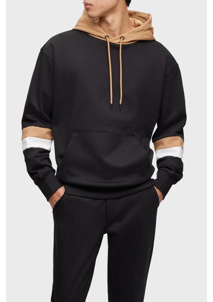Kapüşonlu Kanguru Cepli Pamuk Oversize Sweat Erkek Sweat 50499424 001