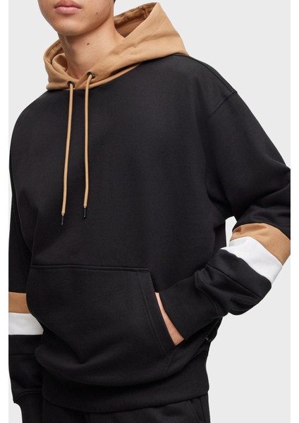 Kapüşonlu Kanguru Cepli Pamuk Oversize Sweat Erkek Sweat 50499424 001