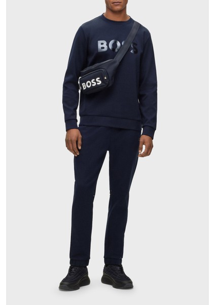 Logolu Pamuklu Bisiklet Yaka Relaxed Fit Sweat Erkek Sweat 50501198 402 modelleri