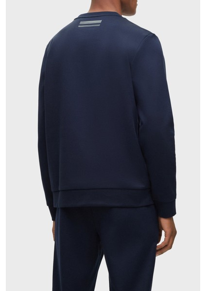 Logolu Pamuklu Bisiklet Yaka Relaxed Fit Sweat Erkek Sweat 50501198 402 fırsatları