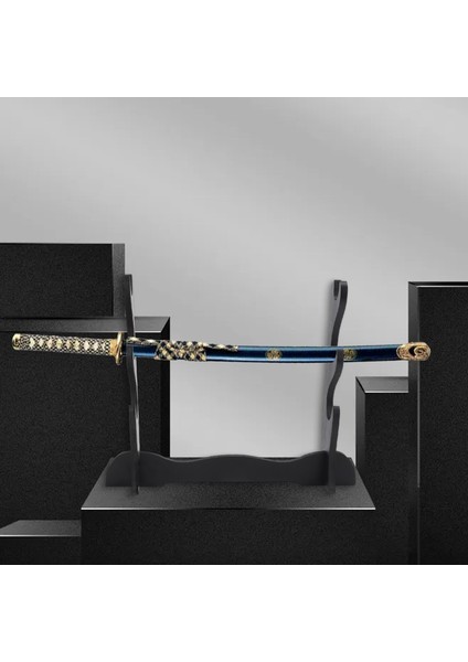 3 Katmanlı Samuray Kılıcı Katana Tutucu Stand Braketi Raf Ekran Siyah (Yurt Dışından) fiyatları