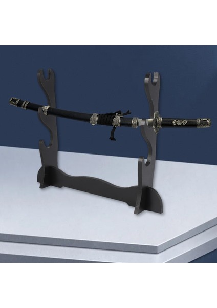 3 Katmanlı Samuray Kılıcı Katana Tutucu Stand Braketi Raf Ekran Siyah (Yurt Dışından) modelleri