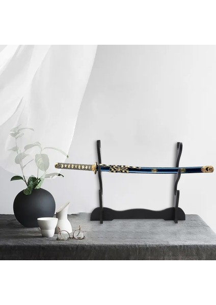 3 Katmanlı Samuray Kılıcı Katana Tutucu Stand Braketi Raf Ekran Siyah (Yurt Dışından) fırsatları