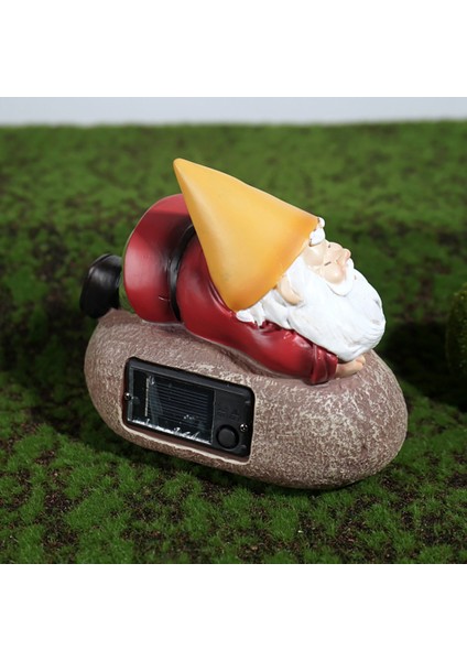 Cüce Madenci Reçine Figürler El Sanatları Açık Su Geçirmez Güneş Gnome Süsler Bahçe Gnome Heykeli Güneş Enerjili B (Yurt Dışından) fırsatları