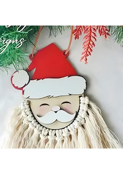 Adet Süslemeleri Noel Baba, Noel Baba Noel Üç Boyutlu Kolye, Noel Ev Dekoru (Noel Baba, M) (Yurt Dışından)