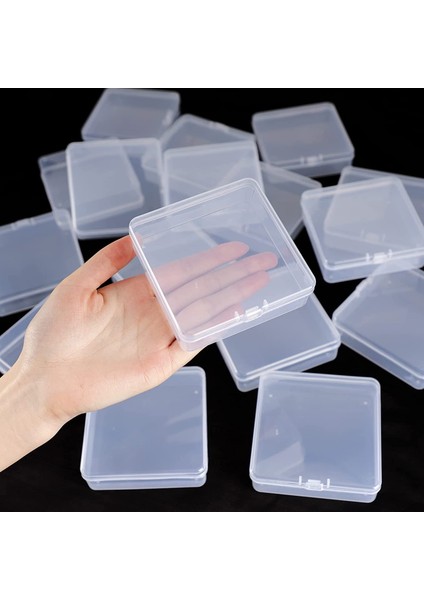 16 Paket Küçük Kaplar Şeffaf Plastik Kutular Küçük Eşyalar, Takı, El Sanatları Için Menteşeli Kapaklı Boncuk Depolama Organizatörleri (Yurt Dışından) indirimleri