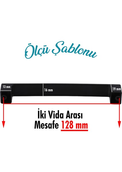 Mutfak Kulpu Çekmece Dolap Kapak Kulbu Metal Kulp Mobilya Dolabı Kulpları 128 mm Siyah modelleri