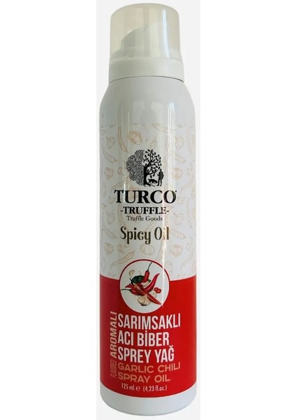 Sarımsaklı Acı Biber Sprey Yağ 125 ml