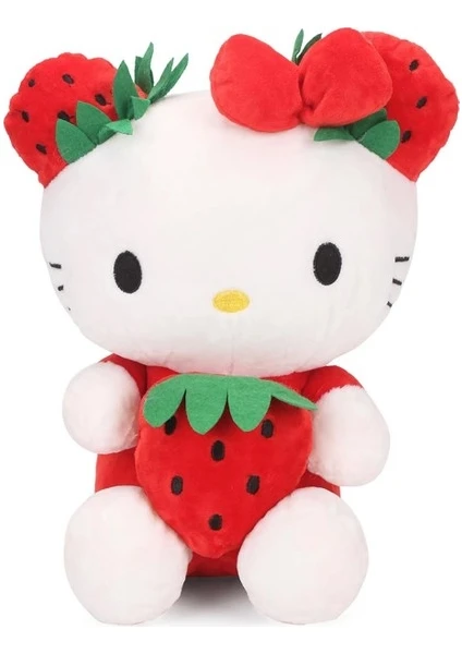 Hediye Nest Hello Kitty Peluş 35CM Pembe Mor/kırmızı (Yurt Dışından)