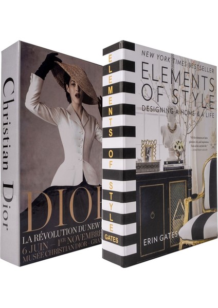 Dior&element Dekoratif Kitap Kutusu Set fiyatları