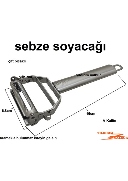 Sebze Mevye Kabak Soyacak Metal Profesyonel Soyma Aparatı