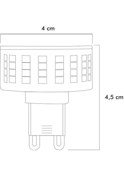 Smd LED Ampul G9 9W 3000K ERD-270